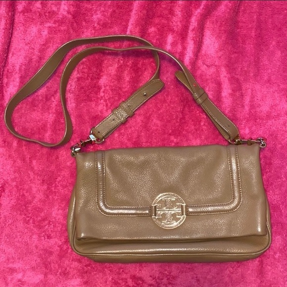 Authentic Tory Burch tan crossbody bag - Picture 1 of 5
